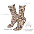 thumbnail image 4 of Cauagu lips record rock Skull Pattern Fun Novelty Crew Socks,Casual Athletic Socks Neutral Socks Cozy Crew Socks Christmas Gift, 4 of 7