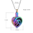 thumbnail image 2 of Crystal Cremation Jewelry Dolphin Heart Urn Necklace for Ashes for Women Crystal Heart Urn Locket Pendant Memorial Ashes Keepsake Necklace, 2 of 7