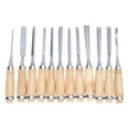 thumbnail image 3 of Peggybuy 12Pcs Wood Carving Hand Chisel Tool Set Woodworking Professional Gouges, 3 of 6