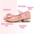 thumbnail image 3 of Little Girls Ballet Mary Jane Flats Toddler Sparkle Bowknot Ballerina Wedding Party Princess Dress Shoes (Toddler/Little Kids), 3 of 7