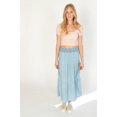 thumbnail image 3 of Ragstock Tiered Chambray Maxi Skirt, 3 of 4