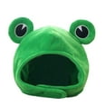 thumbnail image 2 of ZhenYing Green Frog Hat, Frog Adorable Dress Plush Hat Hat up -Frog Cartoon Tools & Home Improvement Work, Weekend Fashion Hats, 2 of 9