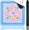 Blue and Pink, variant on Blue American Learning Mahjong Mat (32”x32”), Anti-Slip, Mahjong Mat for Table, Table Mat