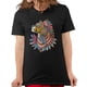thumbnail image 1 of Playera Dama Jaguar Con Plumas Animal Azteca Once  Playera manga corta, 1 of 3