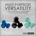 thumbnail image 3 of HolaHatha Hex Dumbbell Weight Training Home Gym Equipment Set, Multicolor, 3 of 11
