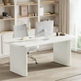 thumbnail image 3 of Tribesigns 62-Inch Rectangular Executive Computer Desk Large Modern Wood Writing Table, 3 of 7