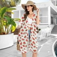 thumbnail image 4 of joogoo Women's Watermelons Beach Cover Up Kimono Swimsuit Summer Cardigan Swimwear L, 4 of 6