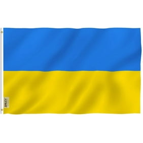 ANLEY 3x5 Foot Ukraine Flag - Ukrainian National Flags Polyester