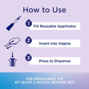(2 pack) Replens Long Lasting Vaginal Moisturizer with Reusable Applicator, 14 Applications