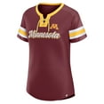 thumbnail image 2 of Women's Fanatics  Maroon Minnesota Golden Gophers Iconic Athena Lace-Up T-Shirt, 2 of 3