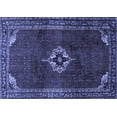 thumbnail image 1 of Ahgly Company Machine Washable Indoor Rectangle Persian Blue Traditional Area Rugs, 5' x 8', 1 of 4