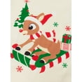 thumbnail image 5 of Qiylii Christmas Pajamas Set for Matching Family, Parent-Child Long Sleeve Deer Print T shirt Tops + Pants Set for Adults, Kid, Baby, Dog, 5 of 9