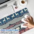 thumbnail image 4 of Long Mouse Pads for Desk,Multicolor Christmas Pattern Desk Mats on Top Of Desks, Desk Mouse Pad Extra Large with 3mm Non-Slip Base and Stitched Edge for Gaming,Office,Work,Home 31.5x11.8in, 4 of 5