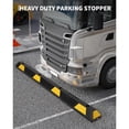 thumbnail image 6 of 2Pcs Reflective Rubber Parking Curb, Wear-resistant Wheel Stopper for Garage & Lot, 6 of 7