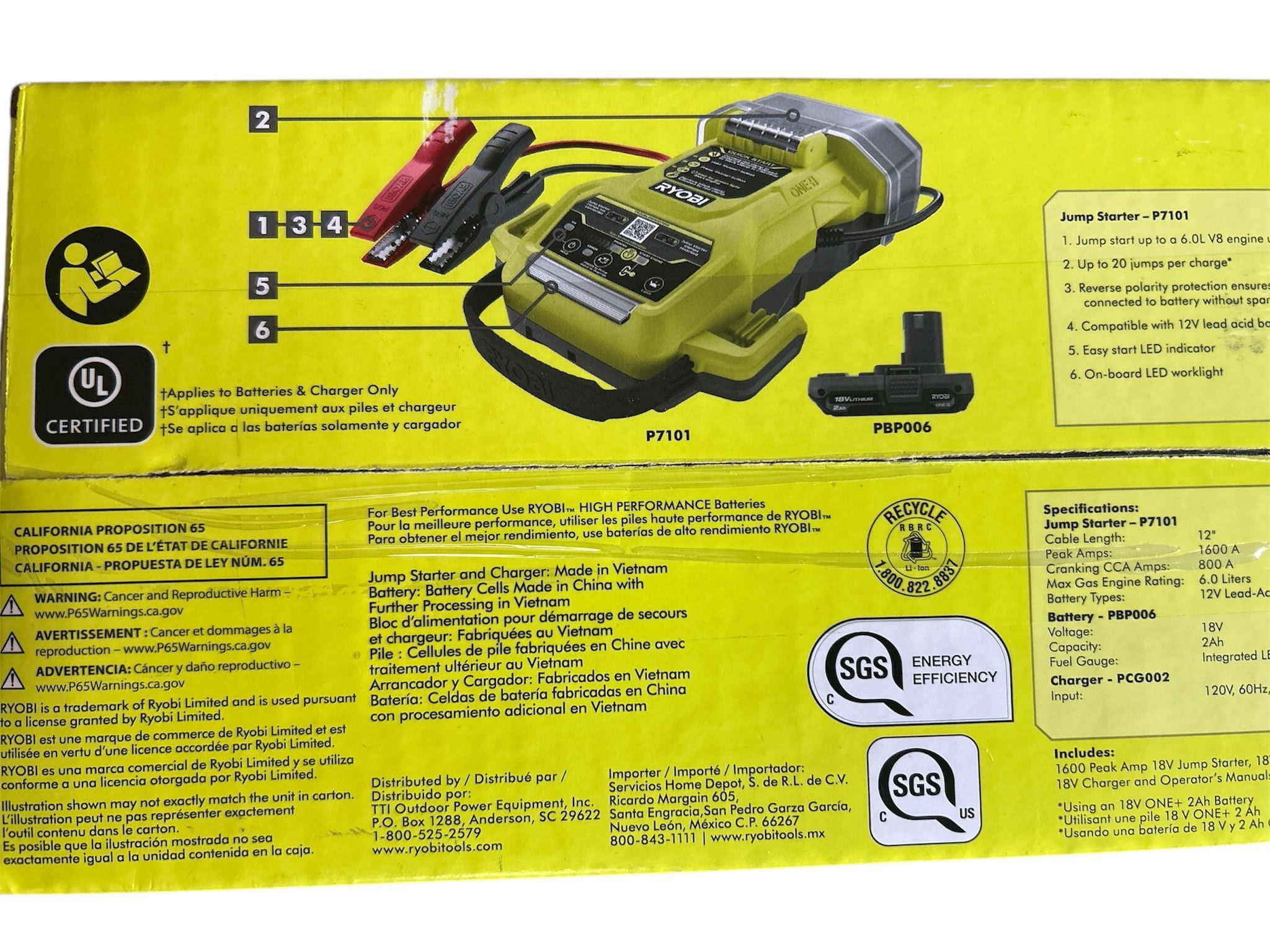 18V ONE JUMP STARTER