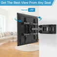 PERLESMITH Full Motion TV Wall Mount Bracket for 3770 inch Flat Curved