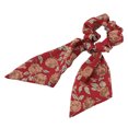 thumbnail image 1 of Vintage Flower Hair Scrunchies Print Scarf Satin Ribbon Hair Tie, 1 of 7