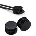 thumbnail image 1 of ZTTD 50 Pcs Metal Cord Locks Double Hole Spring Cord End Toggle Stoppers Round Sliding Cord Fastener Buttons for Drawstrings Bags, Backpacks, Clothing, Shoelaces, 1 of 5