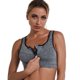 thumbnail image 1 of Sujetador deportivo de talla grande con cremallera y sin aros de acero para yoga, fitness, a prueba de golpes, ropa interior sin costuras para mujer, hermoso chaleco, 1 of 5