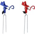 thumbnail image 1 of 2 piezas de soporte para caña de pescar, soporte para caña de pescar de acero inoxidable ajustable 360, soporte para caña de pescar para pesca en la orilla, pesca en la playa, 1 of 4
