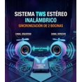 thumbnail image 2 of Mini Bocina Portatil Bluetooth TWS Altavoz Retro Helice Vintage Azul, 2 of 6