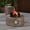 Brown, variant on Vornel 30" 50,000 BTU Round Propane Fire Pit Table with Warm LED Light, Brown Wood Grain Outdoor Patio Gas Firepit