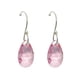 thumbnail image 4 of Juego de aretes y cadena con dije en forma de hoja, plata mexicana ley .925, Rosa., 4 of 5