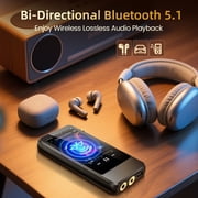 Hifi Walker H20 Pro Hi-Res MP3 Player, Bluetooth Lossless Music Player with Dual DAC, 3.2 Touch, DSD256/32bit 192kHz, aptX/LDAC, 3.5mm & 4.4mm Output, 64GB SD Card