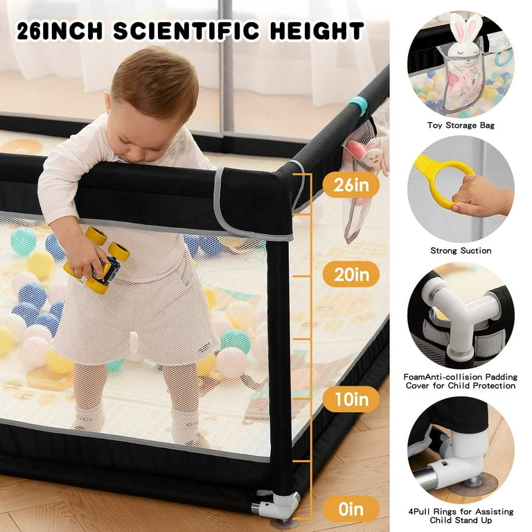 Baby Playpen with Mat 71 X 59
