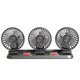 thumbnail image 1 of Ventilador silencioso eléctrico de 3 cabezales para coche, dispositivo portátil de 5/12/24V, 2 velocidades, ajustable, USB y enchufe de carga para camión, accesorios de refrigeración Fivean unisex, 1 of 2