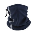 thumbnail image 3 of QSAWXQZ Men's 2 PC Winter Beanie Neck Gaiter Reflective Stripe Fleece Cold Weather Set Free Size, 3 of 4