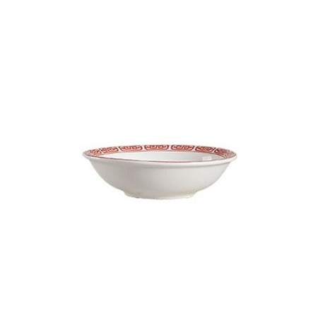 

Red Gate Sauce Dish 3 Dia. X 1 H Porcelain White Red Rim 16 packs