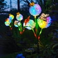 thumbnail image 6 of Solar Dandelion Garden Stake Lights, 3-Head Allium Flower with Color-Changing LEDs, Waterproof Solar-Powered for Yard Patio Lawn Garden Decor, 6 of 9