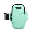 thumbnail image 1 of YOPTOP Arm Bag Sports Arm Bag Wear-resistant High Capacity Non-slip Comfortable Smooth Zipper Holder Splash-proof Armband Cell Phone Holder Gym Accessory,mintgreen,One Size, 1 of 6