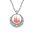 thumbnail image 1 of Tailandia arquitectura tradicional arte ilustración Collares Colgante Retro Moon Stars Jewelry Unbranded M, 1 of 3
