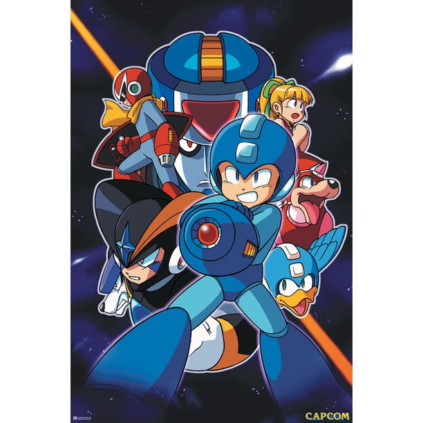 Mega Man Zero Blade Gaming Poster - 24x36 Inch Retro Video Game Wall Art