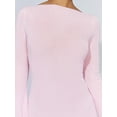 thumbnail image 3 of Faithtur Femmes Automne Mini-Robe Manches Longues Dos Ouvert Contraste/solide Couleur Tricot Robe Robe Pull Casual Robe, 3 of 4
