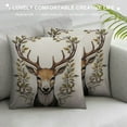 thumbnail image 3 of COMIO  Deer Throw Pillow Case  Cushion Covers, Square Pillow Covers for Home Decorative (Deer), 3 of 5