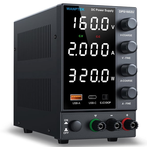 Fuente de alimentación de sobremesa DC WANPTEK POWER ajustable 0-160 V 0-2A