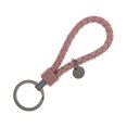 thumbnail image 1 of Justharion Braided Woven Rope Keychain Cute Wear-resistant Exquisite Waterproof Durable Key Chain Car Keyring Holder Metal Jewelry Pink 3.3*9cm, 1 of 6
