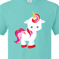 thumbnail image 4 of Inktastic Cute Little Unicorn With Red And Pink Mane, Hearts T-Shirt, 4 of 5