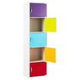 thumbnail image 2 of Hodedah 5-Shelf, 5-Door Multi-purpose Cabinet, Rainbow, 2 of 8