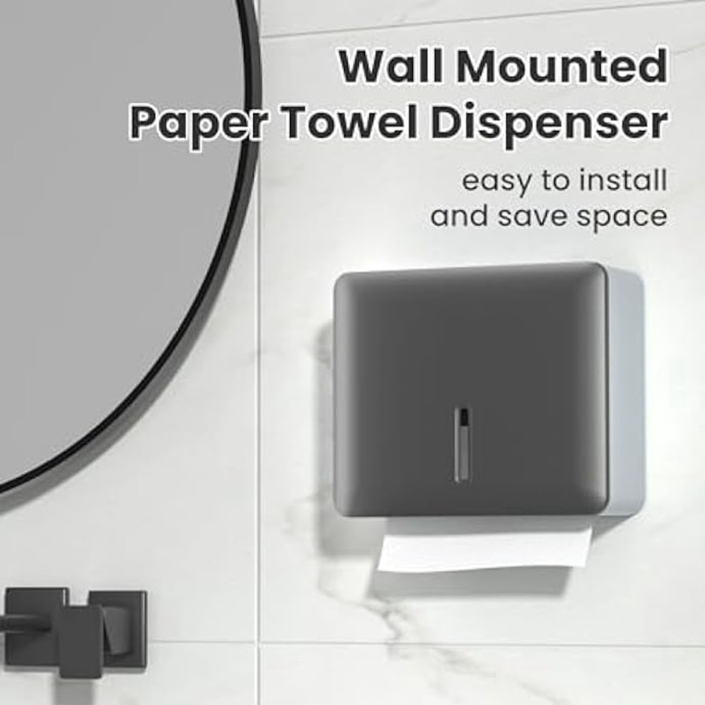 Paper Towel Dispenser Wall Mount Hand Commercial Bathroom Multifold Fold Towels Holder