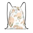 thumbnail image 1 of Saiise Air Balloon and Flower Pattern Sports Drawstring Backpack - String Swim Gym Bag with Wet Proof Pocket for Women&Men-Small, 1 of 6