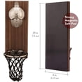 thumbnail image 3 of Abridor de botellas magnético para nevera, abridor de cerveza con forma de baloncesto, abridor de botellas de pared con recogedor de tapas, abridor de botellas de madera para pared, decoración de bar, 3 of 7