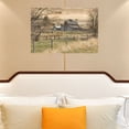 thumbnail image 6 of AIOE Rustic Farmhouse Wall Art Vintage Barn Wall Art Country Field Landscape Wall Decor For Bathroom Bedroom Living Room Wall Canvas Prints Home Decor Unframe: 24x16in, 6 of 7