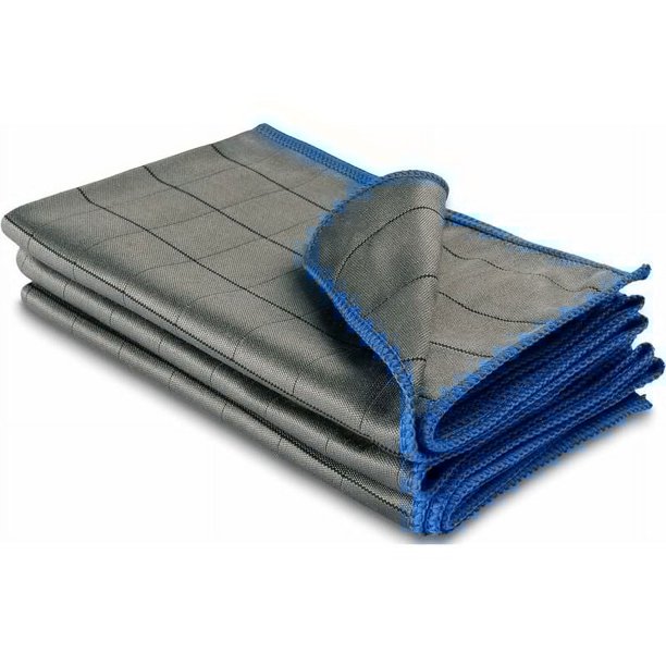 Paño de microfibra innovador que no deja rayas, paño de pulido de microfibra ultra absorbente con borde acabado de alta calidad para cocina, baño y ventanas de automóviles (50 x 40 cm)