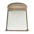 thumbnail image 5 of Panama 26.5" Curved Back Cane Rattan Counter Stool Set of 2 Two-Tone Neutral Gray Polyester Wool Blend, 5 of 9