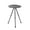 Matte Black, variant on Necvior Folding Round Table Telescopic Outdoor Table Practical Three-legged Coffee Table