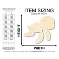 thumbnail image 2 of Unfinished Wood Cartoon Seaturtle Shape 18" / 1/2", 2 of 3